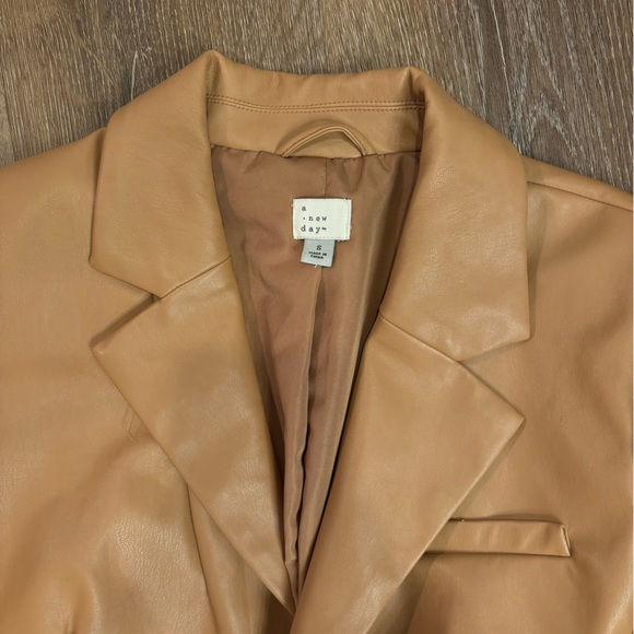 A New Day Vegan Leather Blazer - Picture 3 of 3